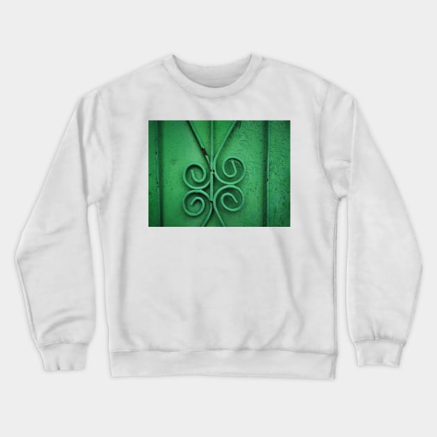 TWISTED STEEL in VIVID GREEN Crewneck Sweatshirt by mister-john